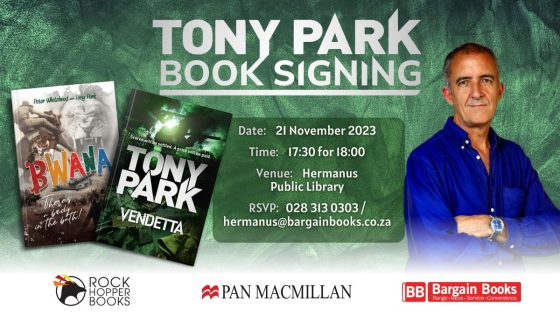 AN EVENING WITH TONY PARK: book reading at Hermanus Library