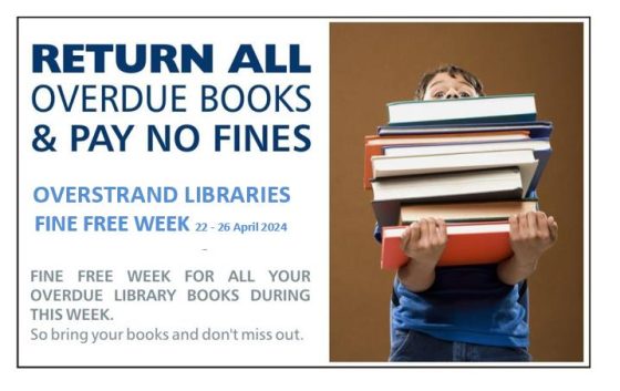 Fine-Free Week Coming Up At Overstrand Libraries
