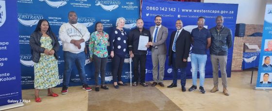 Title deeds received by Overstrand beneficiaries