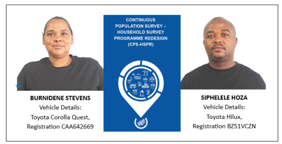 Stats SA Fieldworkers conduct house visits in Overstrand